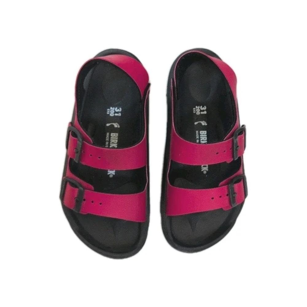 Birkenstock Kids Mogami Sandals Active Red Birko Flor Sandals Size 31 US 13-13.5